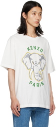 Kenzo Off-White Kenzo Paris Elephant T-Shirt