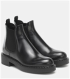 Prada Leather platform ankle boots