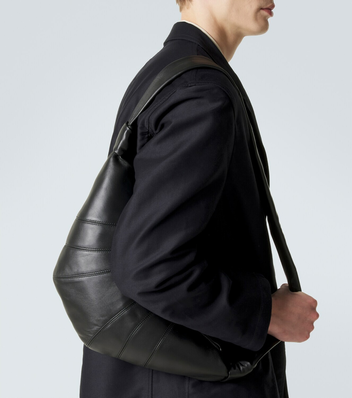 Lemaire Croissant Medium leather shoulder bag