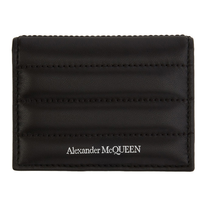 Photo: Alexander McQueen Black Padded ID Card Holder