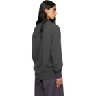 Dries Van Noten Gray Loose Cashmere Turtleneck