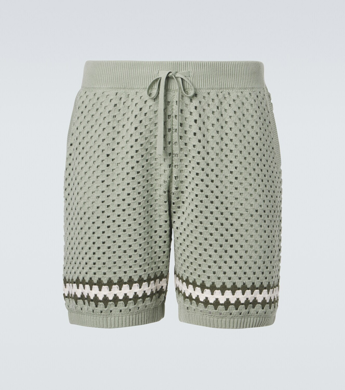 Frescobol Carioca Nico crochet cotton Bermuda shorts