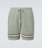 Frescobol Carioca Nico crochet cotton Bermuda shorts