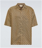 Gucci GG jacquard linen-blend shirt