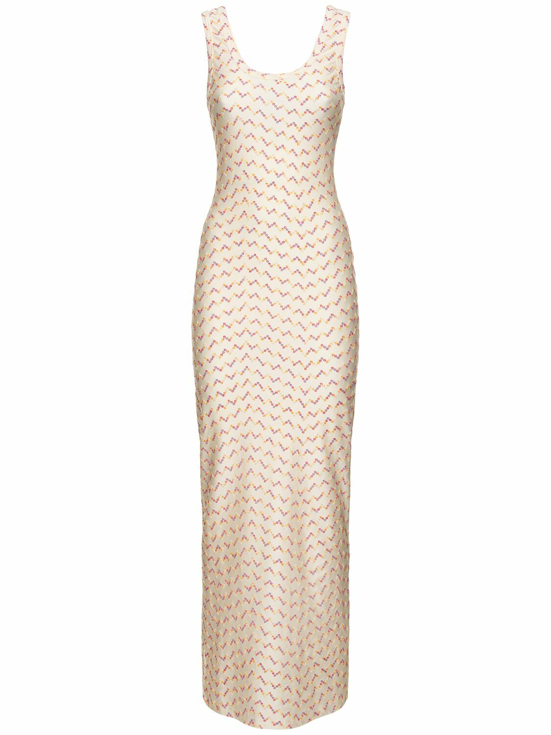 MISSONI Sangallo Lycra Sleeveless Long Dress Missoni