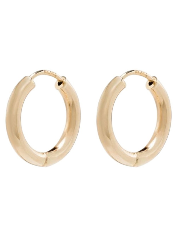 Photo: Adina Reyter 14K Yellow Gold Tube Hoop Earrings