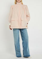 Chloe Pleated Canvas Jacket Pink