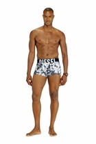 Diesel 3-pack of stretch cotton trunks with print - Trunks Mens in Black