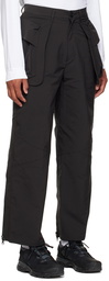 Archival Reinvent Black Zipper Cargo Pants