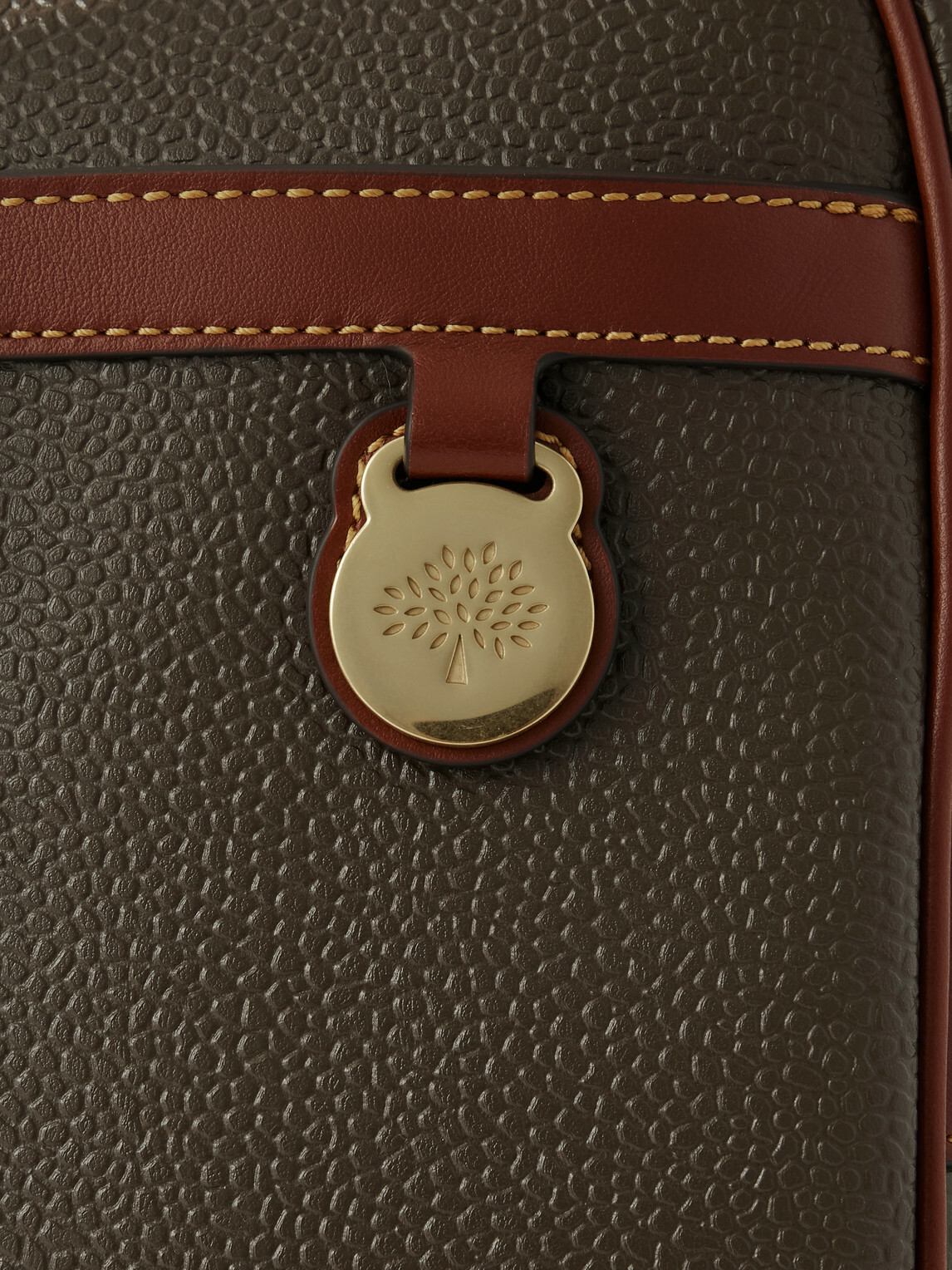 Mulberry - Heritage Leather-Trimmed Scotchgrain Briefcase