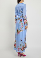 Zimmermann Patience Floral-print Silk Maxi Dress Blue