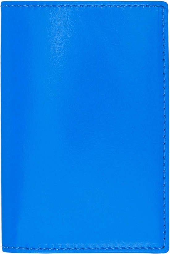 Photo: COMME des GARÇONS WALLETS Blue Super Fluo Card Holder