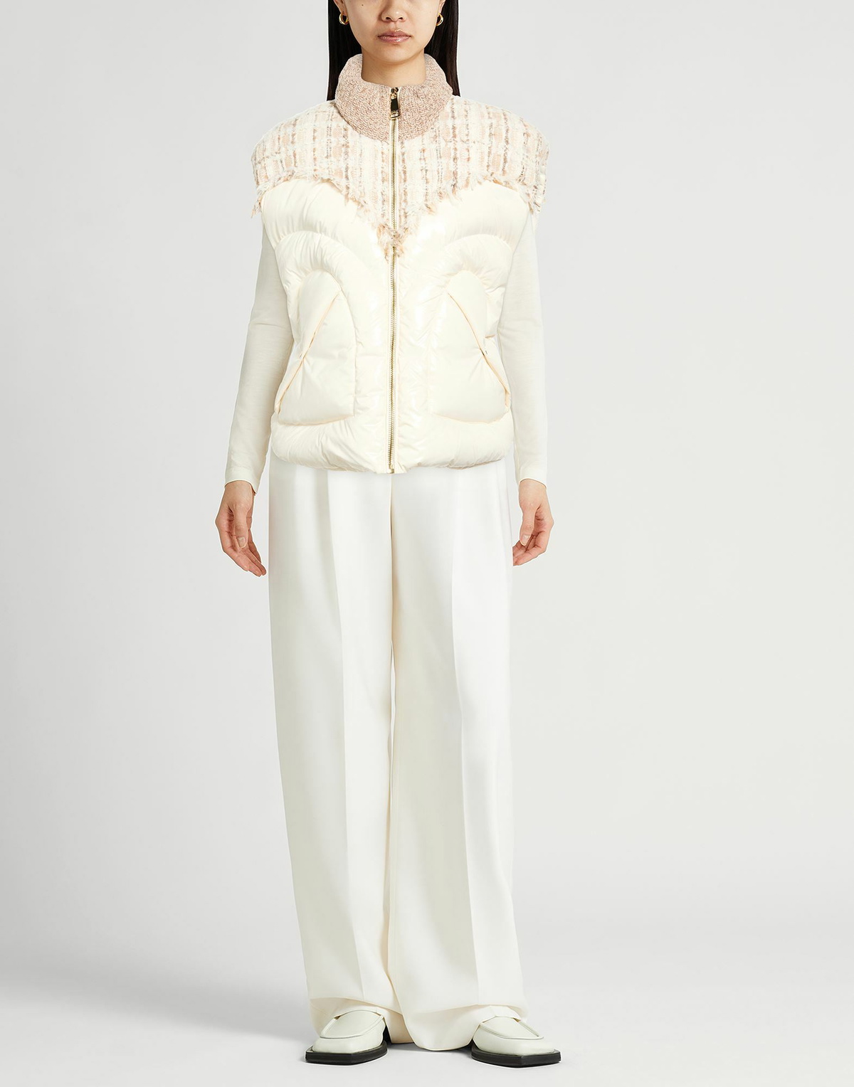 Khrisjoy Womens Vest Ivory