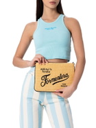 MC2 Saint Barth Parisienne Straw Pochette With Formentera Embroidery