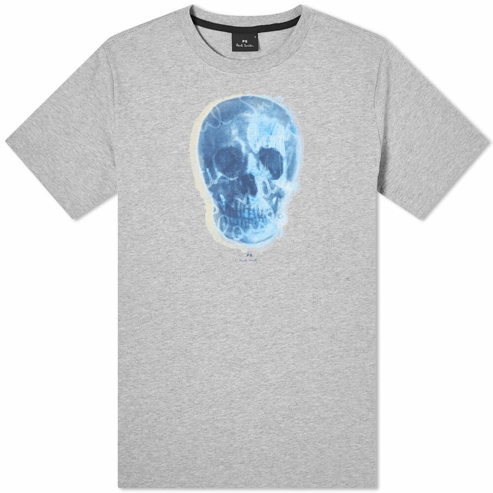 Photo: Paul Smith Men's Glowing Skull T-Shirt in Grey Marl