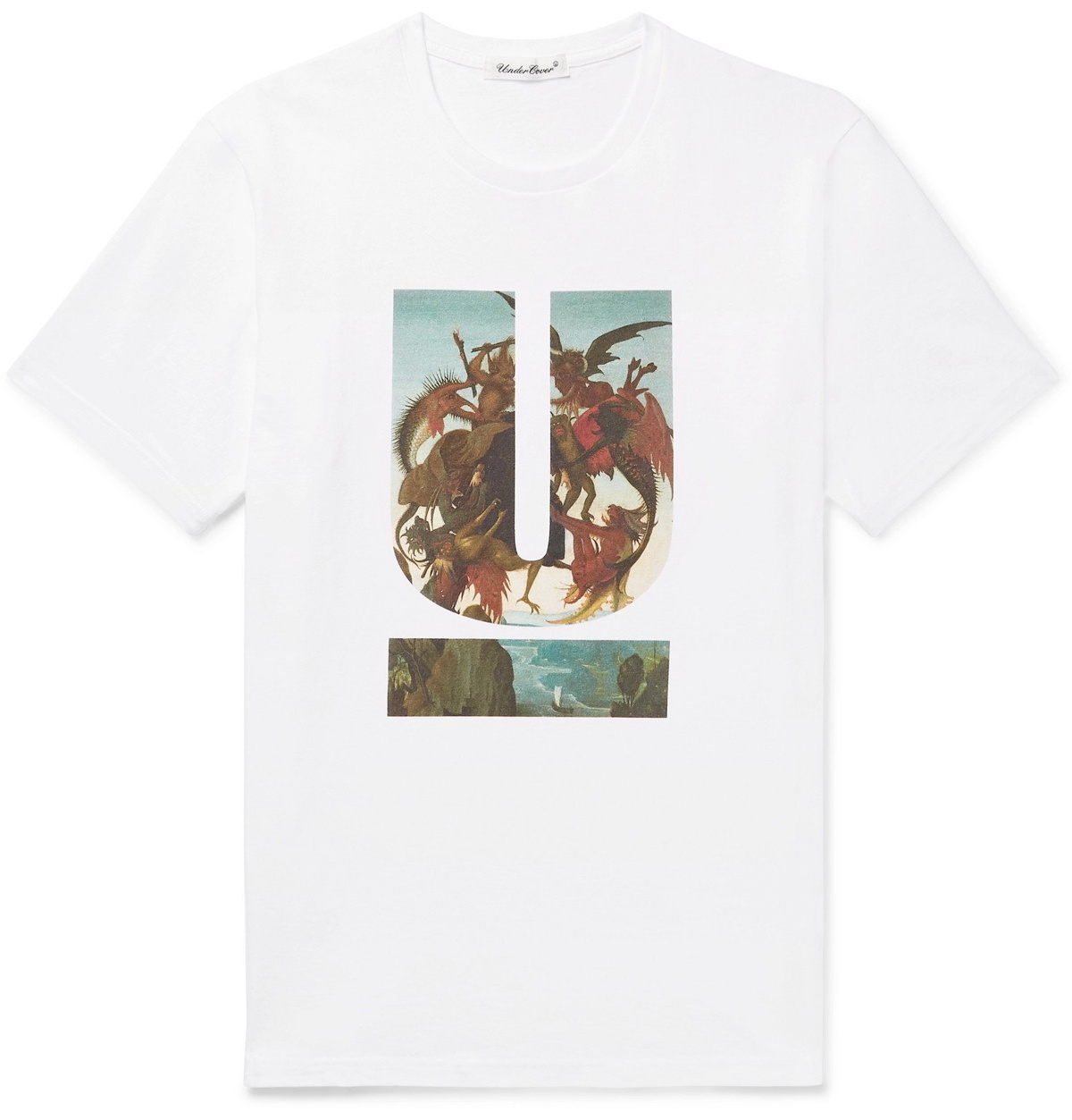 Undercover - Printed Cotton-Jersey T-Shirt - White Undercover