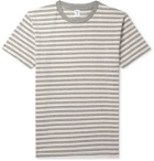 Velva Sheen - Striped Cotton-Jersey T-Shirt - Gray