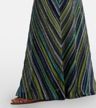 Missoni Sequined one-shoulder lamé maxi dress