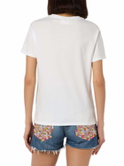 MC2 Saint Barth Woman Pink Cotton Jersey Crewneck T-shirt Emilie With Snoopy St. Barth Padel Club Embroidery | Snoopy Peanuts Special Edition