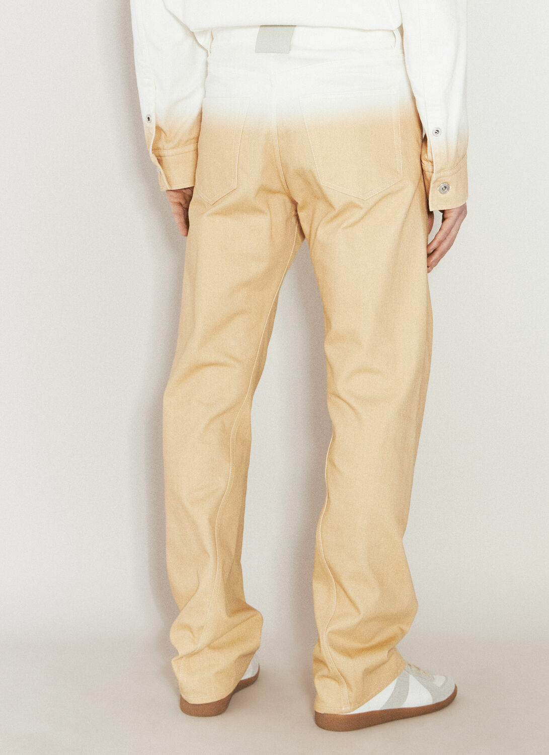 Lanvin Gradient-Effect Twisted Jeans