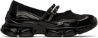 Simone Rocha Black Mesh Tracker Ballerina Sneakers