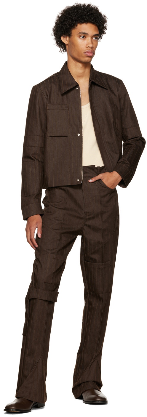 Luar Brown Striped Jacket