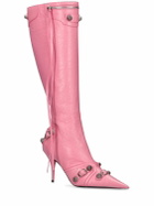 BALENCIAGA - 90mm Cagole Leather Tall Boots