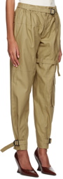 Vejas Maksimas Beige Cargo Pocket Trousers