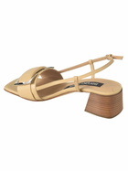 Sergio Rossi Block Heel Slingback Sandals