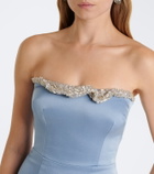 Rachel Gilbert Lorna embellished bustier gown