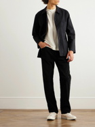 Officine Générale - James Straight-Leg Garment-Dyed Cotton-Corduroy Trousers - Black