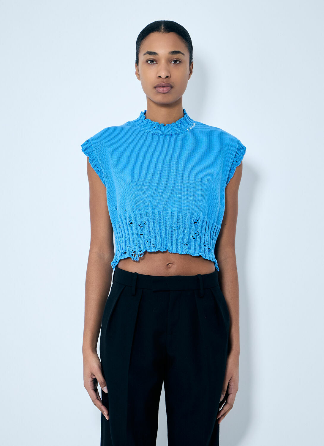Marni Distressed Knit Vest