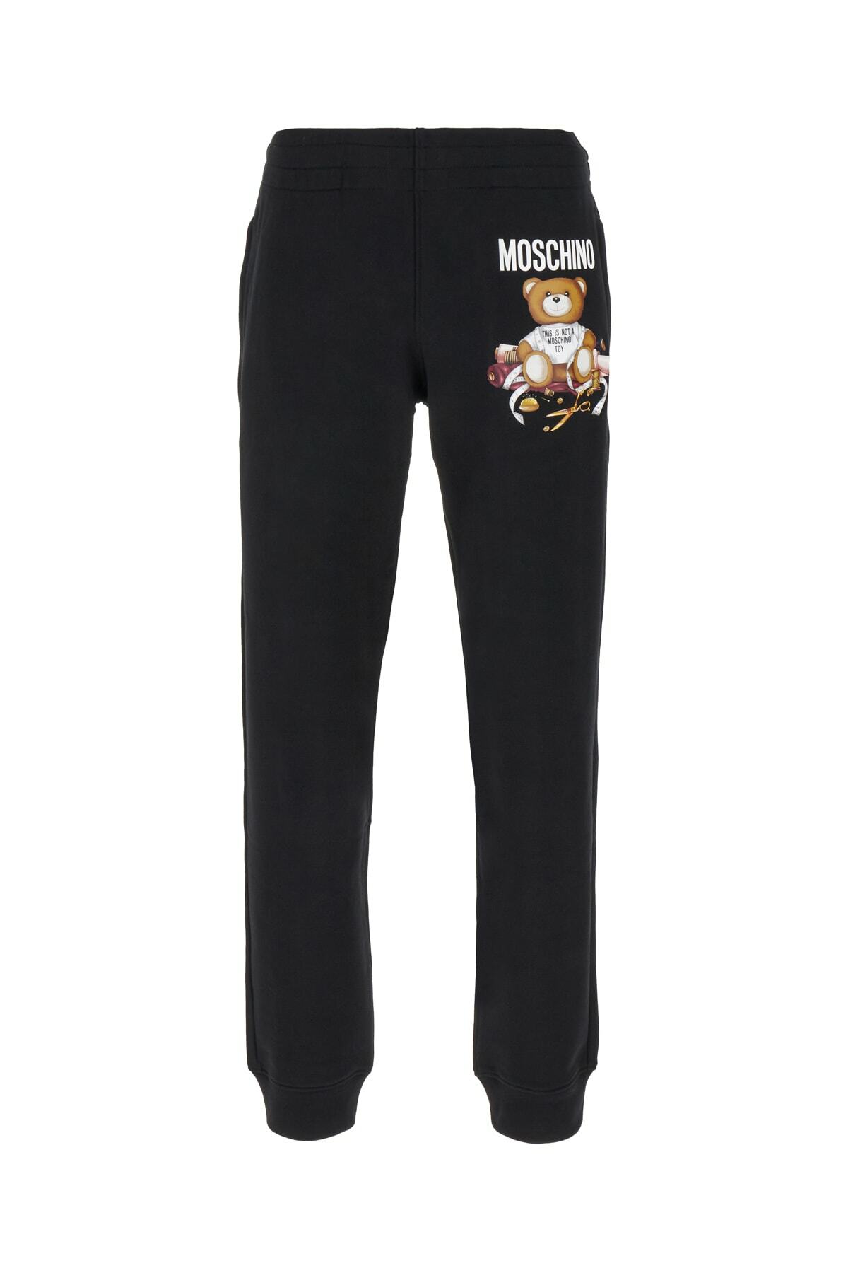 Jogging Love Moschino Homme Taille M - Logo Peace Rouge Et Noir - Extensible