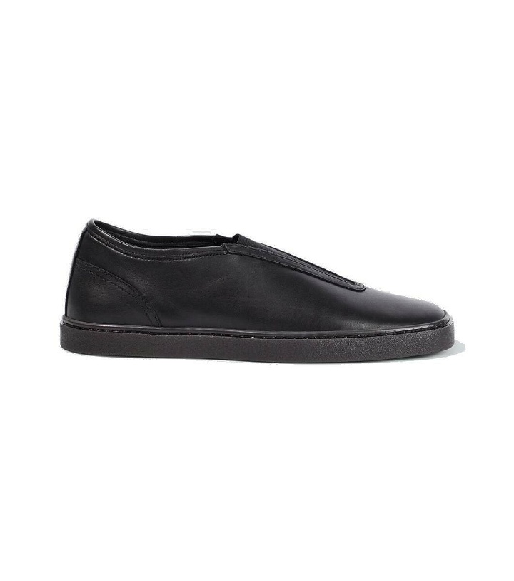 Photo: Lemaire Leather slip-on sneakers