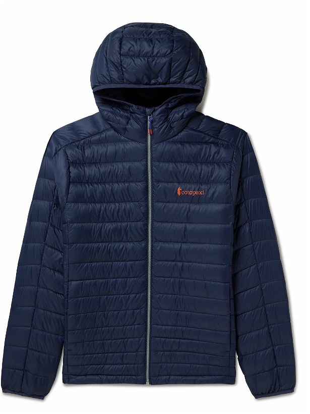Photo: Cotopaxi - Fuego Quilted Ripstop Hooded Down Jacket - Blue