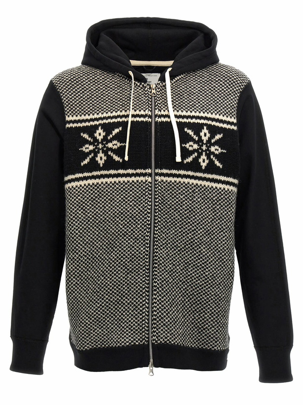 Photo: Junya Watanabe Jacquard Insert Hoodie