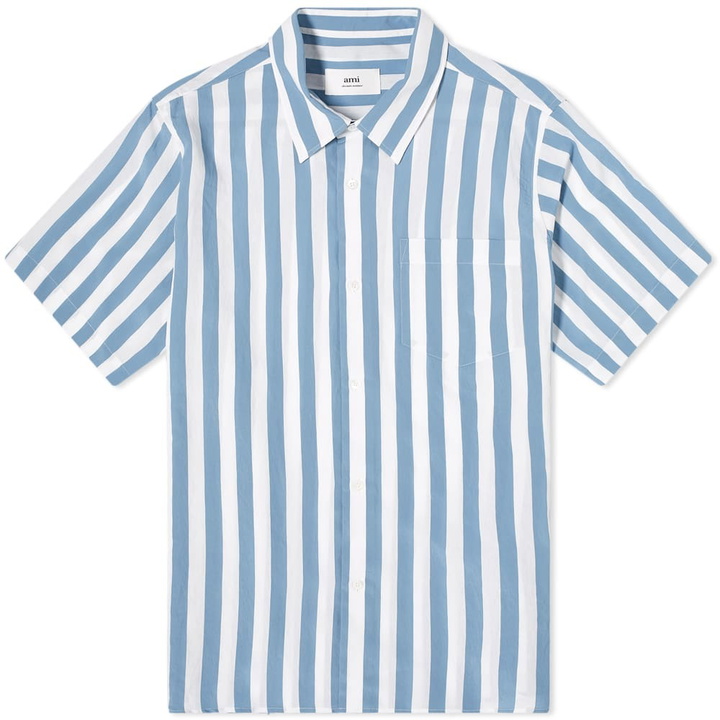 Photo: AMI Short Sleev Stripe Shirt