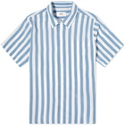 AMI Short Sleev Stripe Shirt