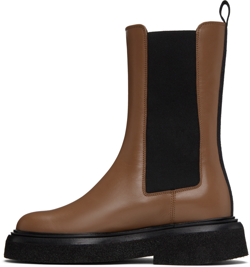 Max Mara Brown English Chelsea Boots