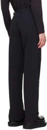 Uncertain Factor Black Roll Trousers