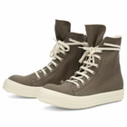 Rick Owens DRKSHDW Men's High Top Vegan Sneaks in Dust/Milk