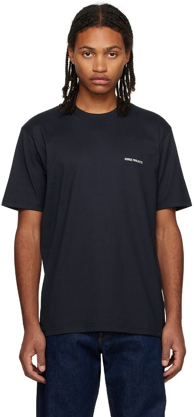 Photo: NORSE PROJECTS Navy Johannes T-Shirt