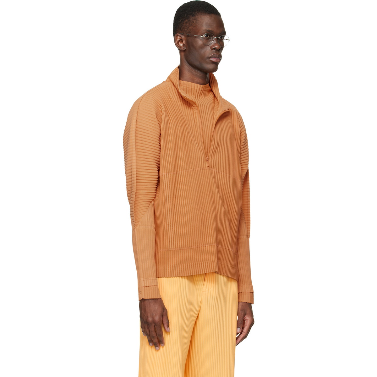 HOMME PLISSÉ ISSEY MIYAKE Orange Monthly Colors March Sweater