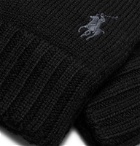 Polo Ralph Lauren - Logo-Embroidered Merino Wool Beanie - Black
