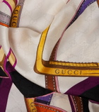 Gucci Printed silk twill scarf
