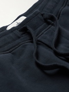 Stone Island - Slim-Fit Tapered Logo-Appliquéd Cotton-Jersey Cargo Sweatpants - Blue