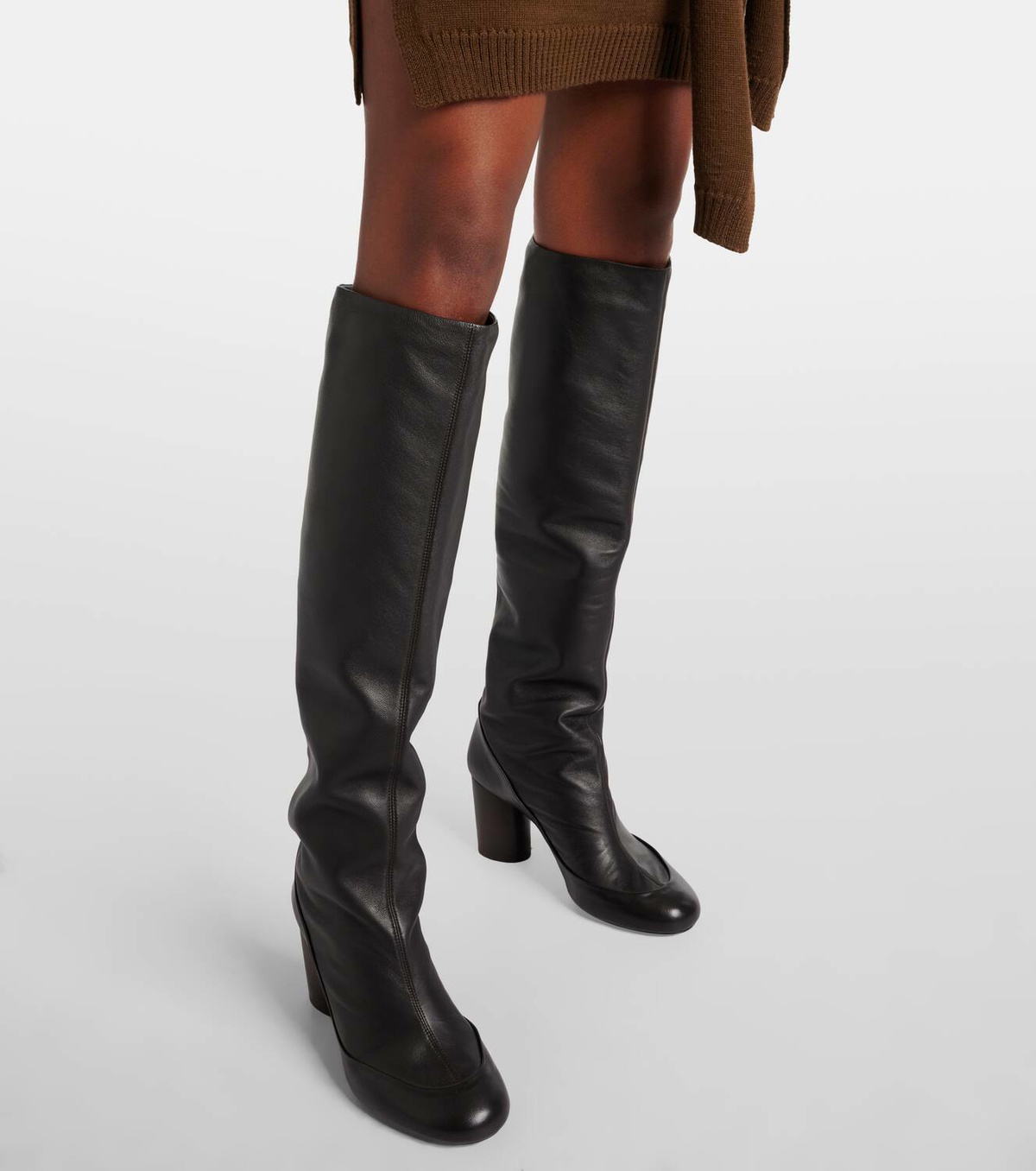 Lemaire Glove leather knee-high boots