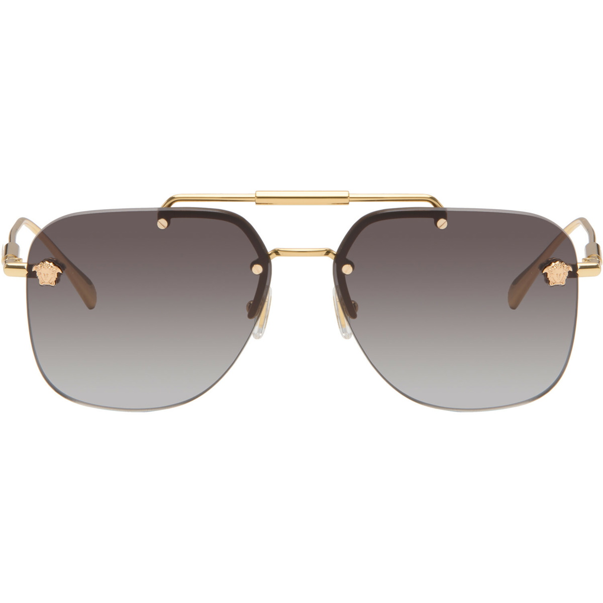 Versace Gold Aviator Sunglasses