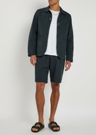Universal Works Simple Linen-blend Shorts Navy