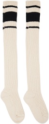 Marni Off-White Striped Socks